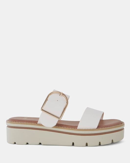 Image of Boots. Product name - Bryn Women's Wedge WHITE Novo Wedges in White colour by brand - NOVO