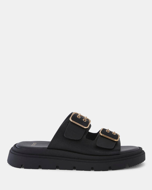 Image of Sandals. Product name - Stellan Women's Thongs BLACK Novo Thongs in Black colour by brand - NOVO