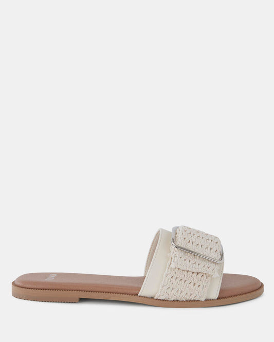 Image of Sandals. Product name - Rene Women's Thongs BEIGE Novo Thongs in Beige colour by brand - NOVO