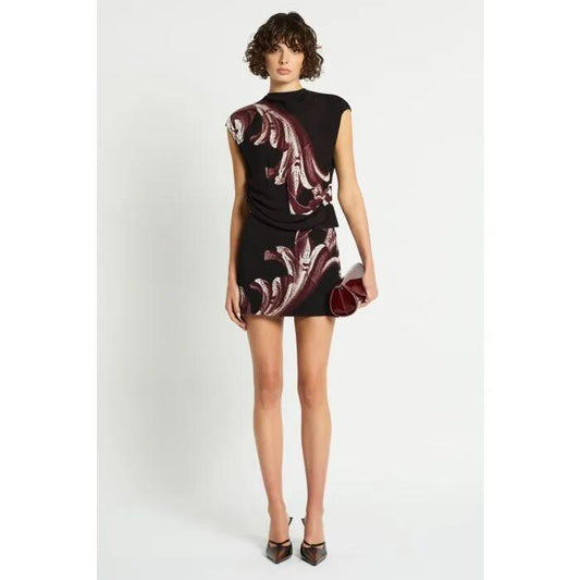 Image of a model wearing Skirts. Productname: Torres Skirt in PRINT colour by brand - sass and bide