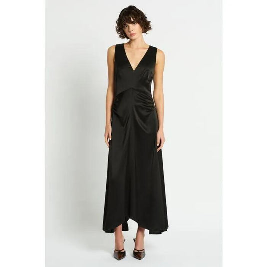 Image of Dresses. Productname: Kyoto Midi Dress in JET BLACK colour by brand - sass and bide