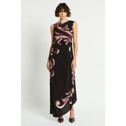 Image of a model wearing Dress. Productname: Torres Dress in PRINT colour by brand - sass and bide