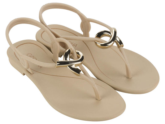 Image of Sandals. Product name - Enlace Sandal Women's Ipanema BEIGE GRENDENE in Beige colour by brand - IPANEMA