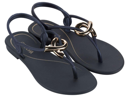 Image of Sandals. Product name - Enlace Sandal Women's Ipanema DENIM GRENDENE in Denim colour by brand - IPANEMA
