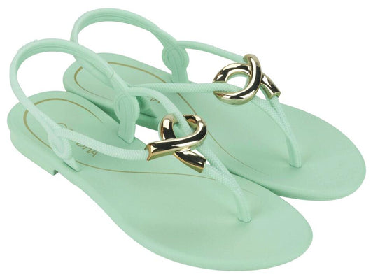 Image of Sandals. Product name - Enlace Sandal Women's Ipanema MINT GRENDENE in Mint colour by brand - IPANEMA