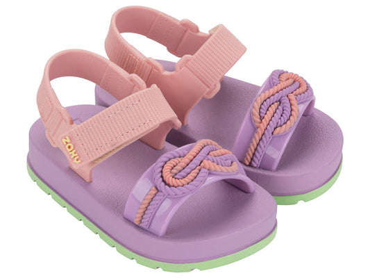 Image of Sandals. Product name - Infinity Baby Women's Ipanema LILAC/PINK GRENDENE in Lilac/Pink colour by brand - IPANEMA