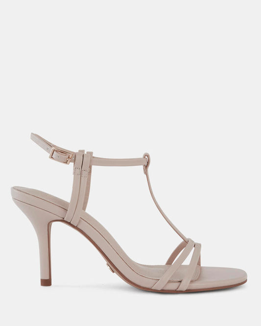 Image of Sandals. Product name - Mammie Women's Strappy High Heel WHITE SAND Novo Sandals in White Sand colour by brand - NOVO