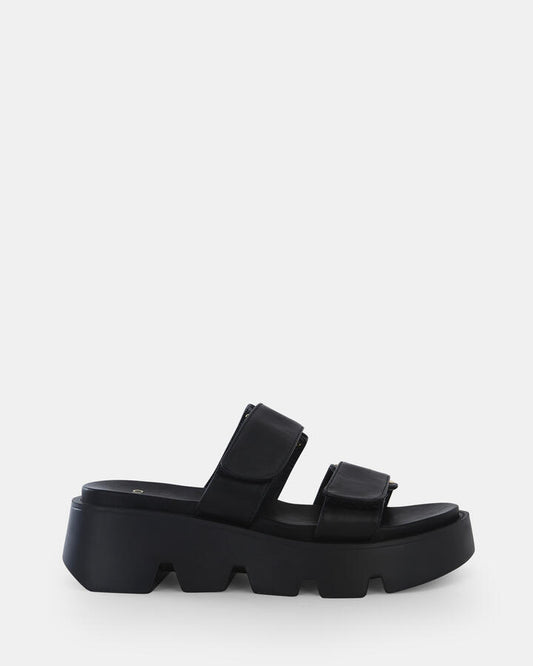 Image of Boots. Product name - Brennan Women's Wedge BLACK Novo Wedges in Black colour by brand - NOVO