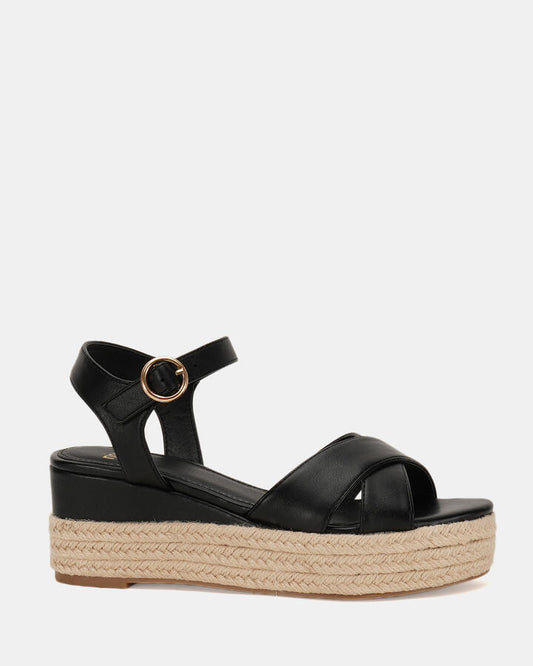 Image of Boots. Product name - Bowen Women's Wedge BLACK Novo Wedges in Black colour by brand - NOVO