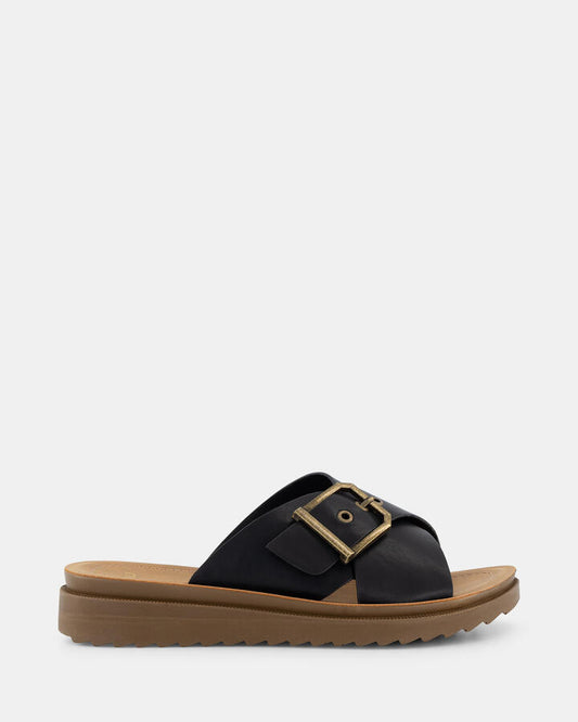 Image of Sandals. Product name - Sidnie Women's Thongs BLACK Novo Thongs in Black colour by brand - NOVO