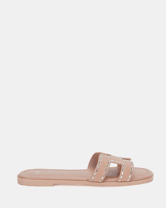 Image of Sandals. Product name - Sachie Women's Thongs NUDE Novo Thongs in Nude colour by brand - NOVO