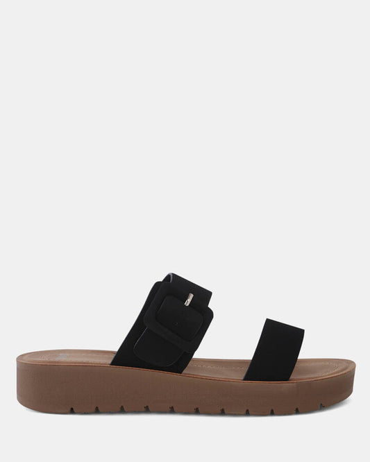 Image of Sandals. Product name - Raelynn Women's Thongs BLACK Novo Thongs in Black colour by brand - NOVO