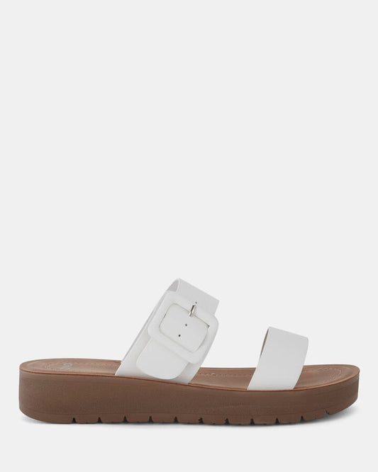 Image of Sandals. Product name - Raelynn Women's Thongs WHITE Novo Thongs in White colour by brand - NOVO