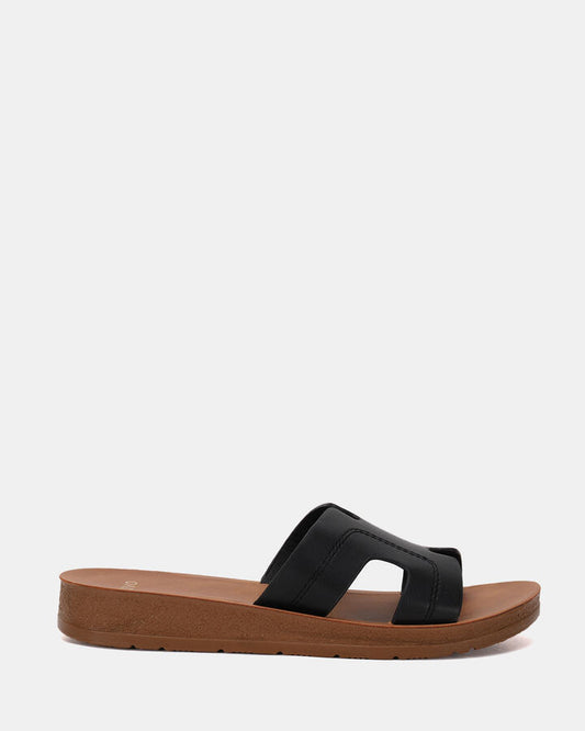 Image of Sandals. Product name - Ryleigh Women's Thongs BLACK Novo Thongs in Black colour by brand - NOVO