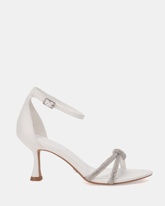Image of Heels. Product name - Perseus Women's Evening Shoes WHITE Novo Evening in White colour by brand - NOVO