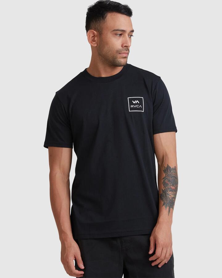 Image of T-Shirts. Product name - RVCA Mens Va All The Ways T-Shirt Black in Black colour by brand - RVCA