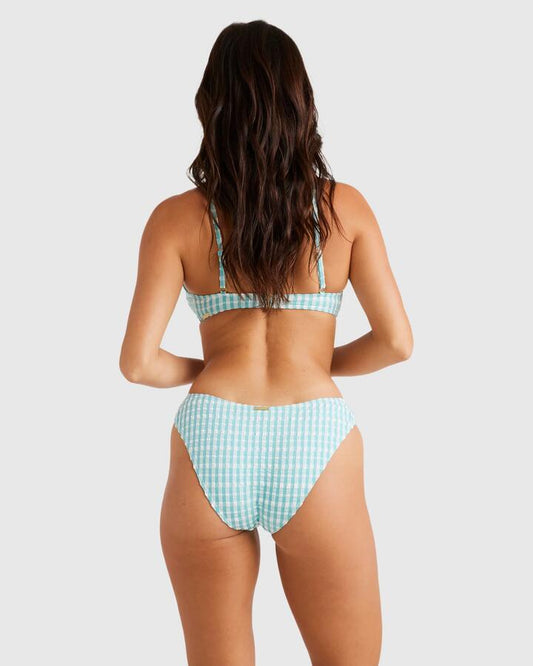 Image of Swimwear. Productname: Billabong - Womens Wave Check Bondi Pant Bikini Bottom - Tide Teal - in Tide Teal colour by brand - Billabong
