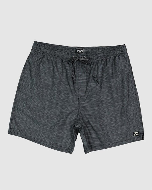 Image of Swimwear. Product name - Billabong Mens Sergio Layback 17" Boardshorts Asphalt in Asphalt colour by brand - Billabong