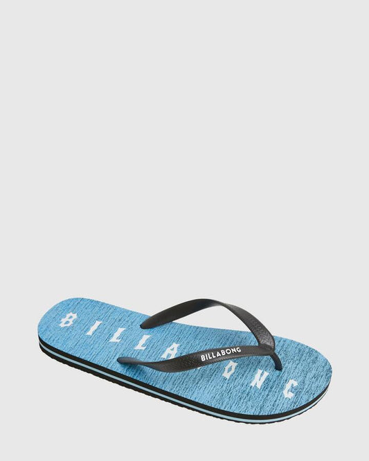 Image of Sandals. Product name - Billabong Mens Shadow Cut Thongs Blue in Blue colour by brand - Billabong