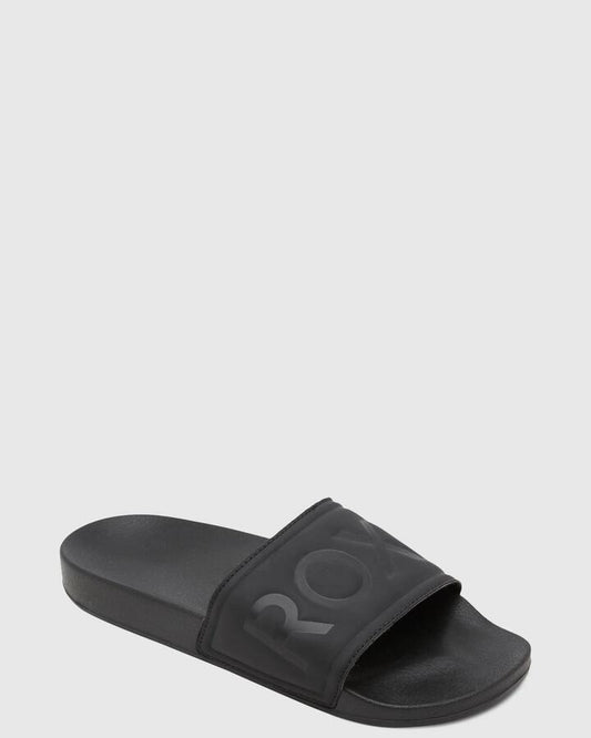 Image of Slippers. Productname: Roxy - Womens Slippy Ii Slides - Black - in Black colour by brand - Roxy