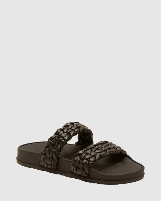 Image of Slippers. Productname: Roxy - Womens Slippy Braided Ii Slides - Black - in Black colour by brand - Roxy