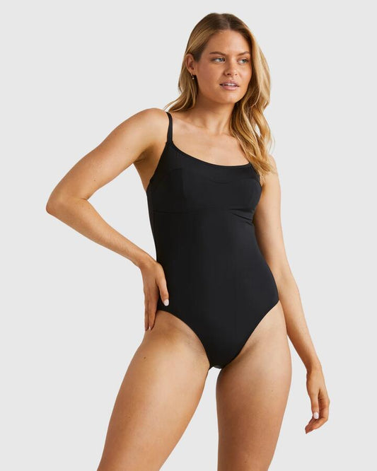 Image of Swimwear. Productname: Billabong Womens Sol Searcher D/Dd One Piece Swimsuit Black Pebble - in Black Pebble colour by brand - Billabong