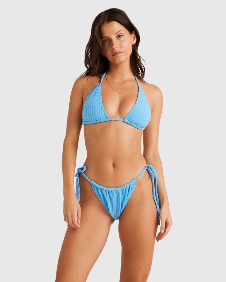 Image of Swimwear. Productname: Billabong - Womens Terry Rib Bells Bikini Bottom - Blue Bell - in Blue Bell colour by brand - Billabong