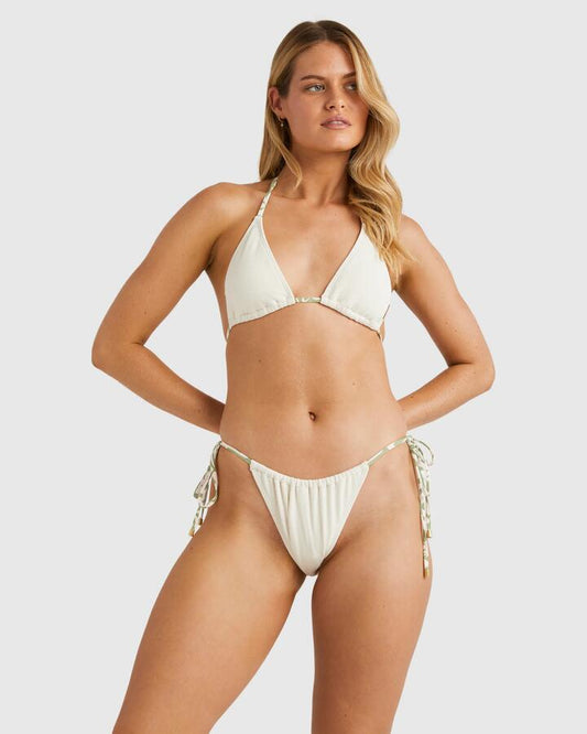 Image of Swimwear. Productname: Billabong - Womens Sunkissed Bells Bikini Bottom - Salt Crystal - in Salt Crystal colour by brand - Billabong
