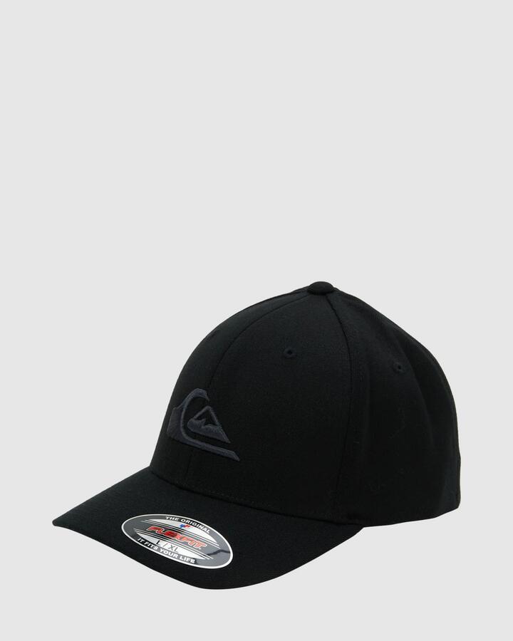 Image of Hats. Product name - Quiksilver Mens Mountain And Wave Cap Black/Black in Black/Black colour by brand - Quiksilver