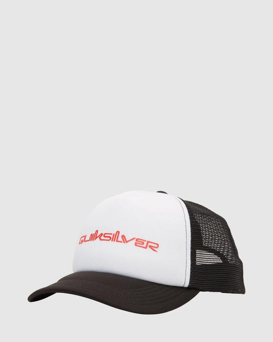 Image of Hats. Productname: Quiksilver - Mens Omni Trucker Cap - White - in White colour by brand - Quiksilver