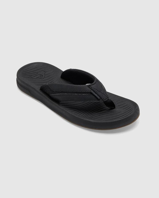 Image of Sandals. Productname: Quiksilver - Mens Travel Oasis Thongs - Black/Black/Brown - in Black/Black/Brown colour by brand - Quiksilver