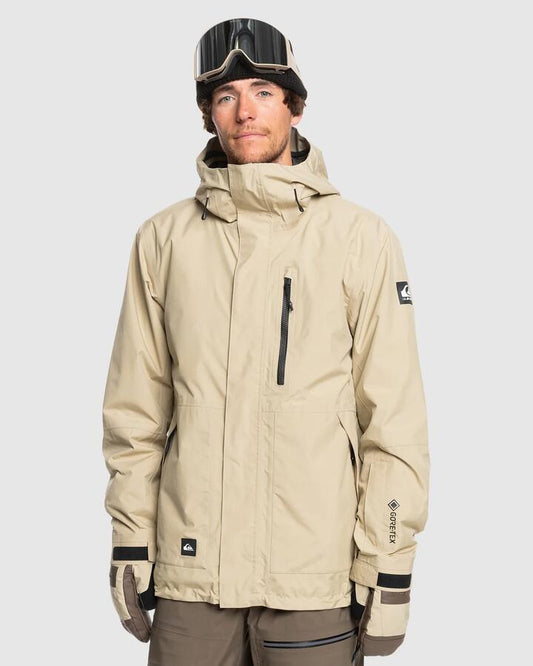 Image of Coats & Jackets. Product name - Quiksilver Mens Mission Gore-Tex Snow Jacket Twill in Twill colour by brand - Quiksilver