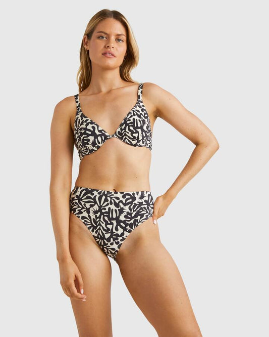 Image of Swimwear. Productname: Billabong - Womens Palm Grove Hi Maui Bikini Bottom - Off Black - in Off Black colour by brand - Billabong