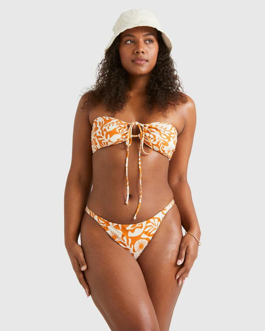 Image of Swimwear. Productname: Billabong - Womens On Island Time Drew Bikini Top - Dried Mango - in Dried Mango colour by brand - Billabong