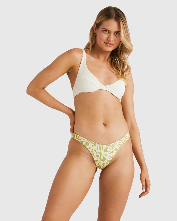 Image of Swimwear. Productname: Billabong Womens Palm Grove Hike Bikini Bottom Celery - in Celery colour by brand - Billabong