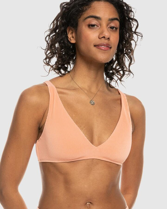Image of Swimwear. Productname: Roxy - Womens Roxy Love The Oceana Bikini Top - Salmon - in Salmon colour by brand - Roxy