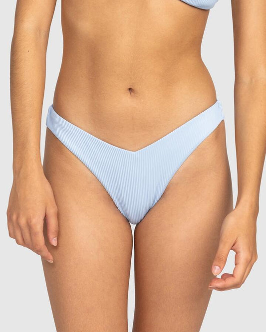 Image of Swimwear. Productname: Roxy - Womens Rib Roxy Love Bikini Bottom - Bel Air Blue - in Bel Air Blue colour by brand - Roxy