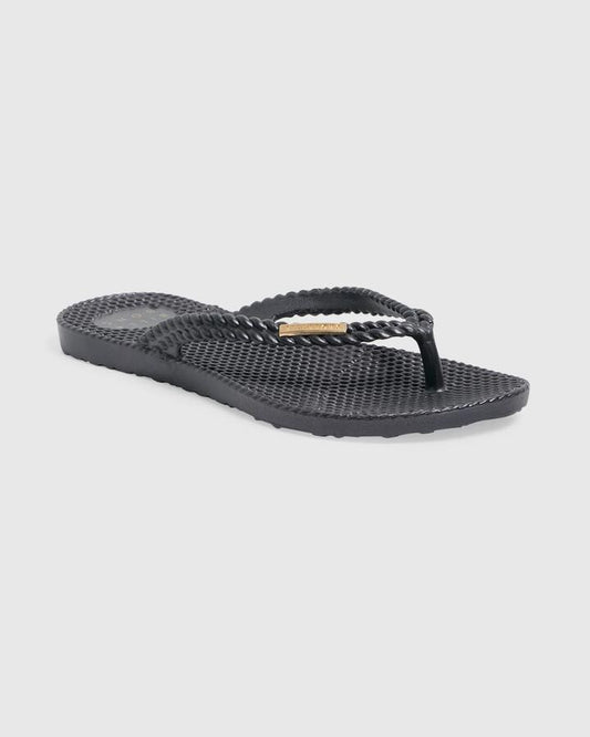 Image of Sandals. Product name - Billabong Womens Kick Back Thongs Graphite in Graphite colour by brand - Billabong