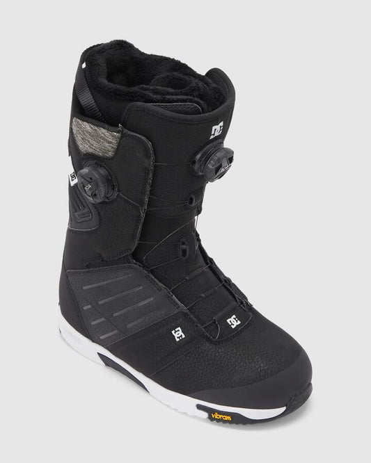 Image of Snowboards. Product name - DC Shoes Mens Judge Boa Snowboard Boots Black/White in Black/White colour by brand - DC Shoes