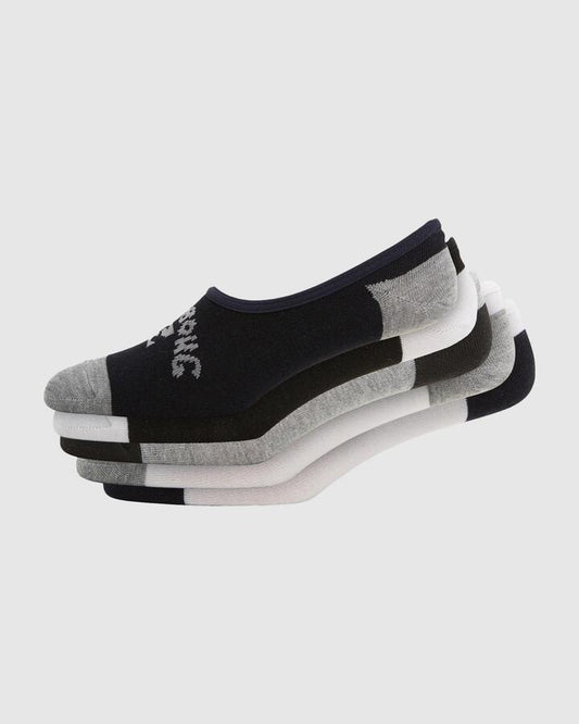 Image of Socks. Productname: Billabong - Mens Invisible 5 Pack Ankle Socks - Multi - in Multi colour by brand - Billabong