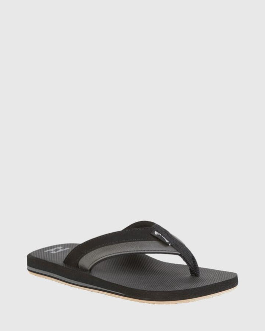 Image of Sandals. Product name - Billabong Boys 8-16 All Day Impact Sandals Black in Black colour by brand - Billabong