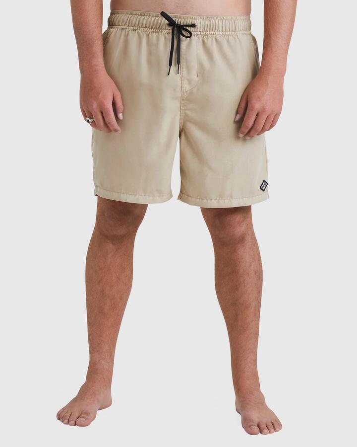Image of Swimwear. Product name - Billabong Mens All Day Overdyed Layback Boardshorts Chino in Chino colour by brand - Billabong