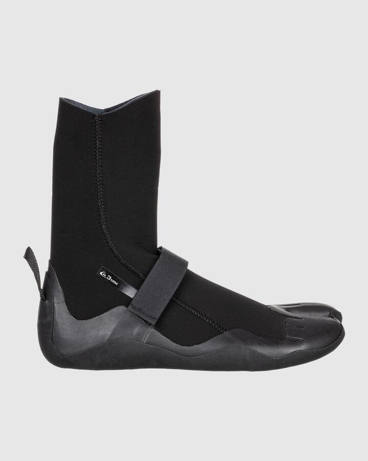 Image of Boots. Product name - Quiksilver Mens 5Mm Everyday Sessions Split Toe Neoprene Wetsuit Boots Black in Black colour by brand - Quiksilver