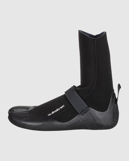 Image of Boots. Product name - Quiksilver Mens 5Mm Everyday Sessions Split Toe Neoprene Wetsuit Boots Black in Black colour by brand - Quiksilver
