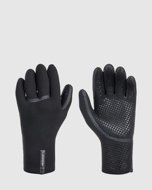 Image of Accessories. Productname: Quiksilver - Mens 1.5Mm Marathon Sessions Neoprene Wetsuit Gloves - Black - in Black colour by brand - Quiksilver