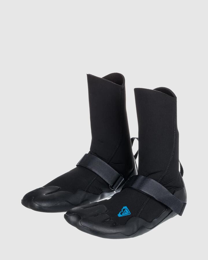Image of Wetsuits. Product name - Roxy Womens 3Mm Swell Series Round Toe Wetsuit Boots True Black in True Black colour by brand - Roxy