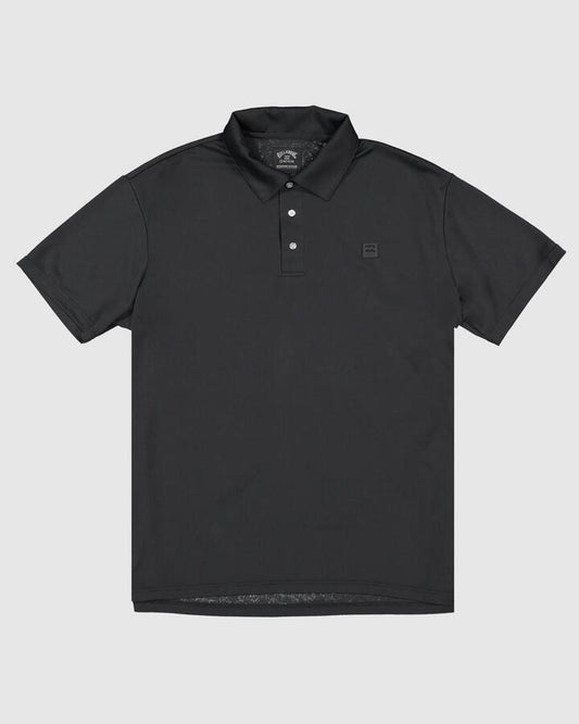 Image of a model wearing Shorts. Product name - Billabong Mens A/Div Short Sleeve Polo Shirt Black in Black colour by brand - Billabong