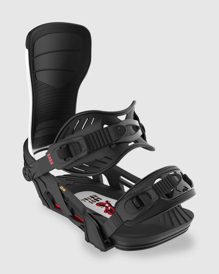 Image of Snowboards. Product name - Bent Metal Mens Axtion Snowboard Bindings Black/White in Black/White colour by brand - Bent Metal