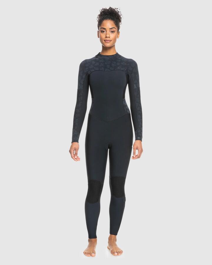 Image of Accessories. Product name - Roxy Womens 3/2Mm Swell Series Gbs Back Zip Wetsuit Black in Black colour by brand - Roxy