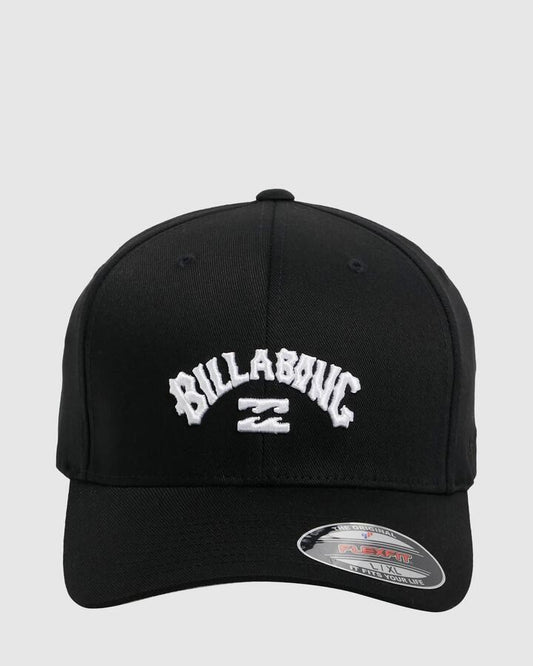 Image of Hats. Productname: Billabong Mens Arch Flexfit Cap Black - in Black colour by brand - Billabong